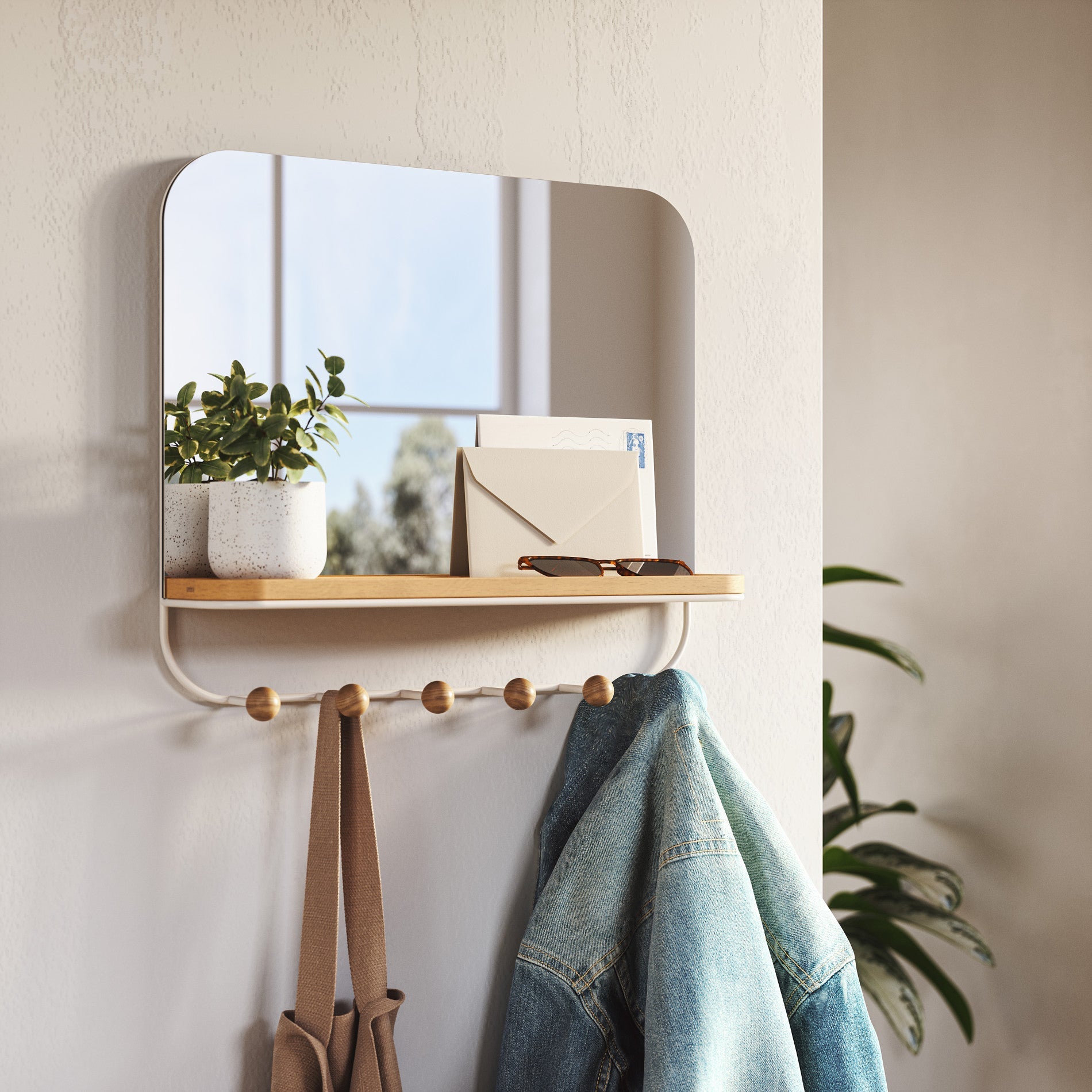 Miroir Estique avec crochets