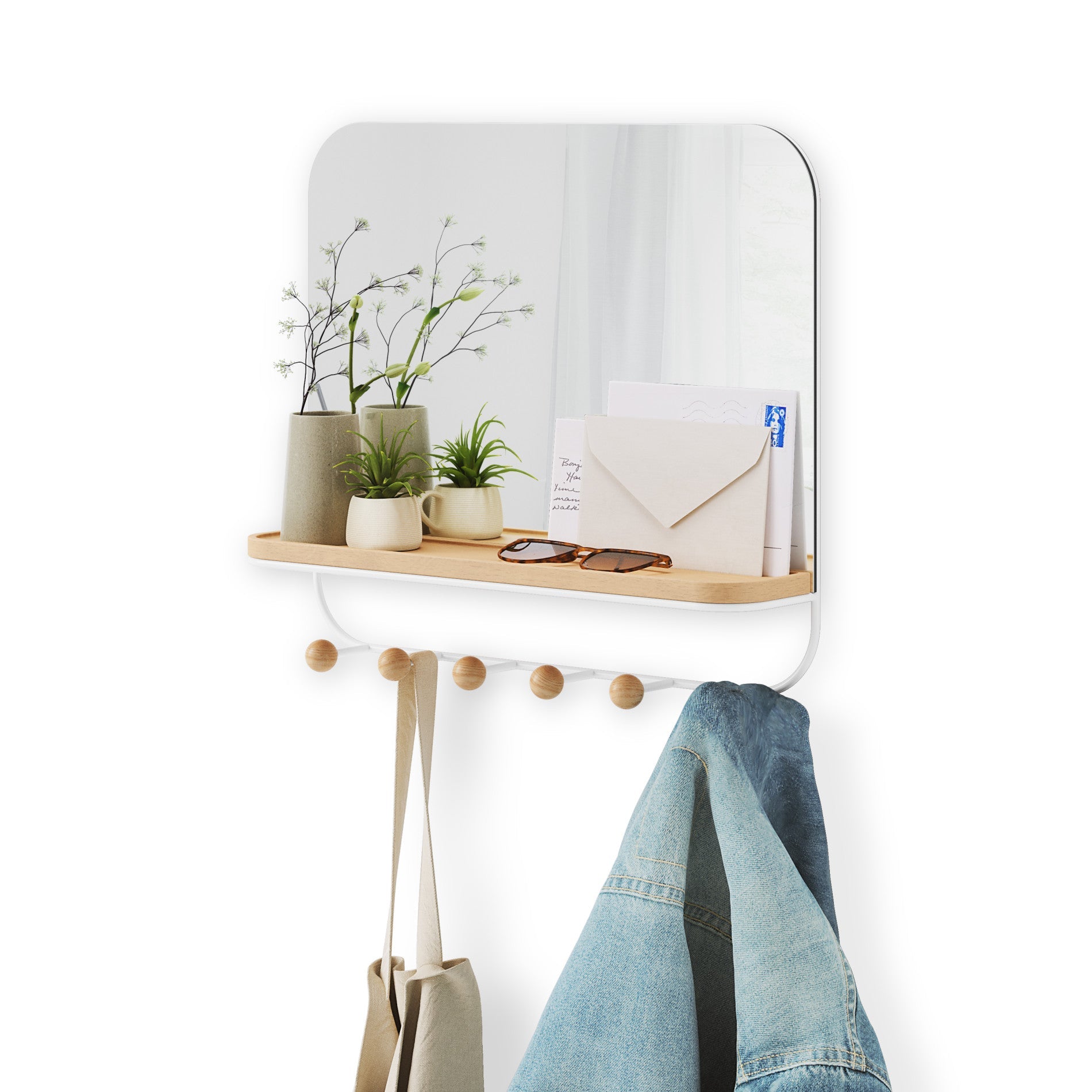 Miroir Estique avec crochets