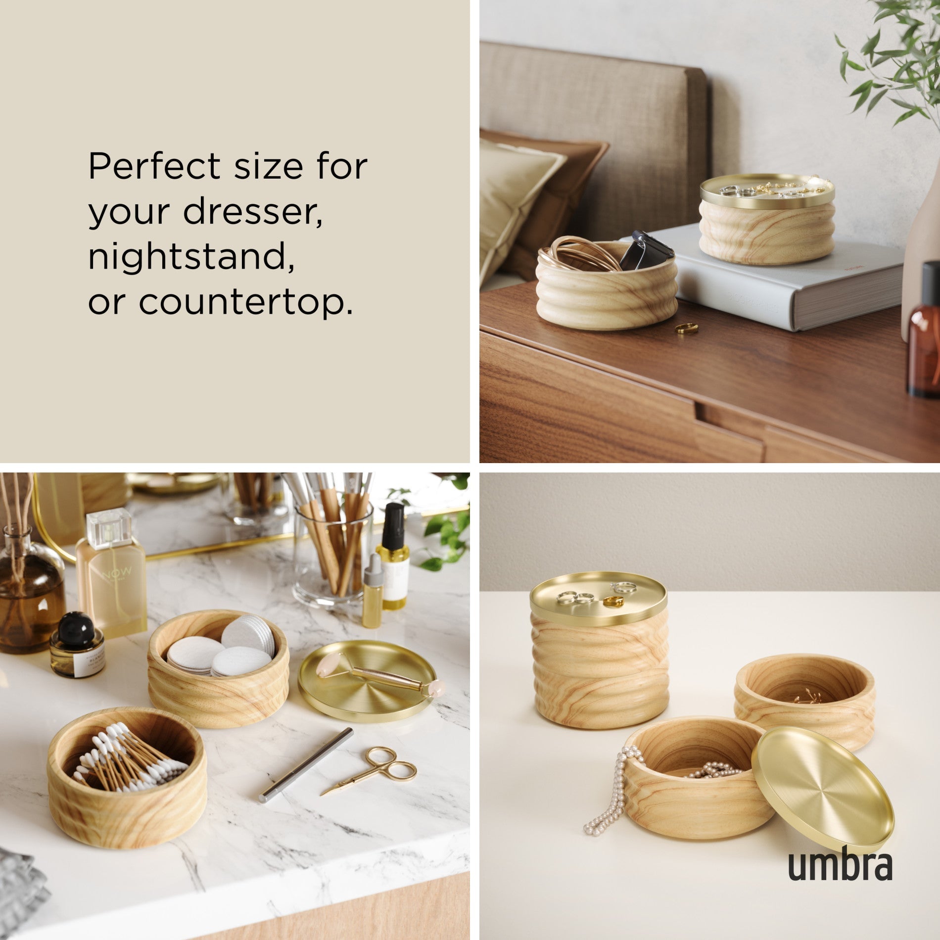 Coffre de rangement en bois Tesora