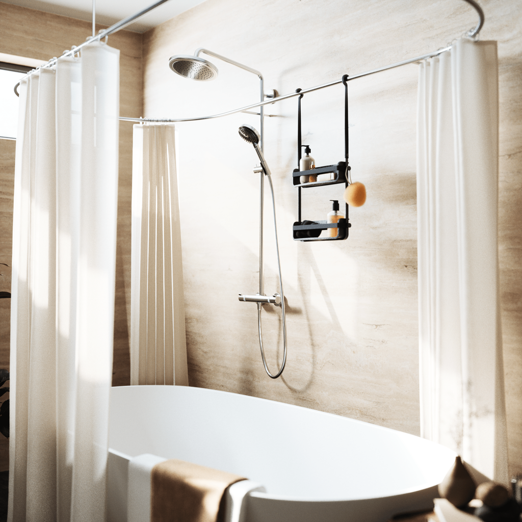 Étagère de douche flexible