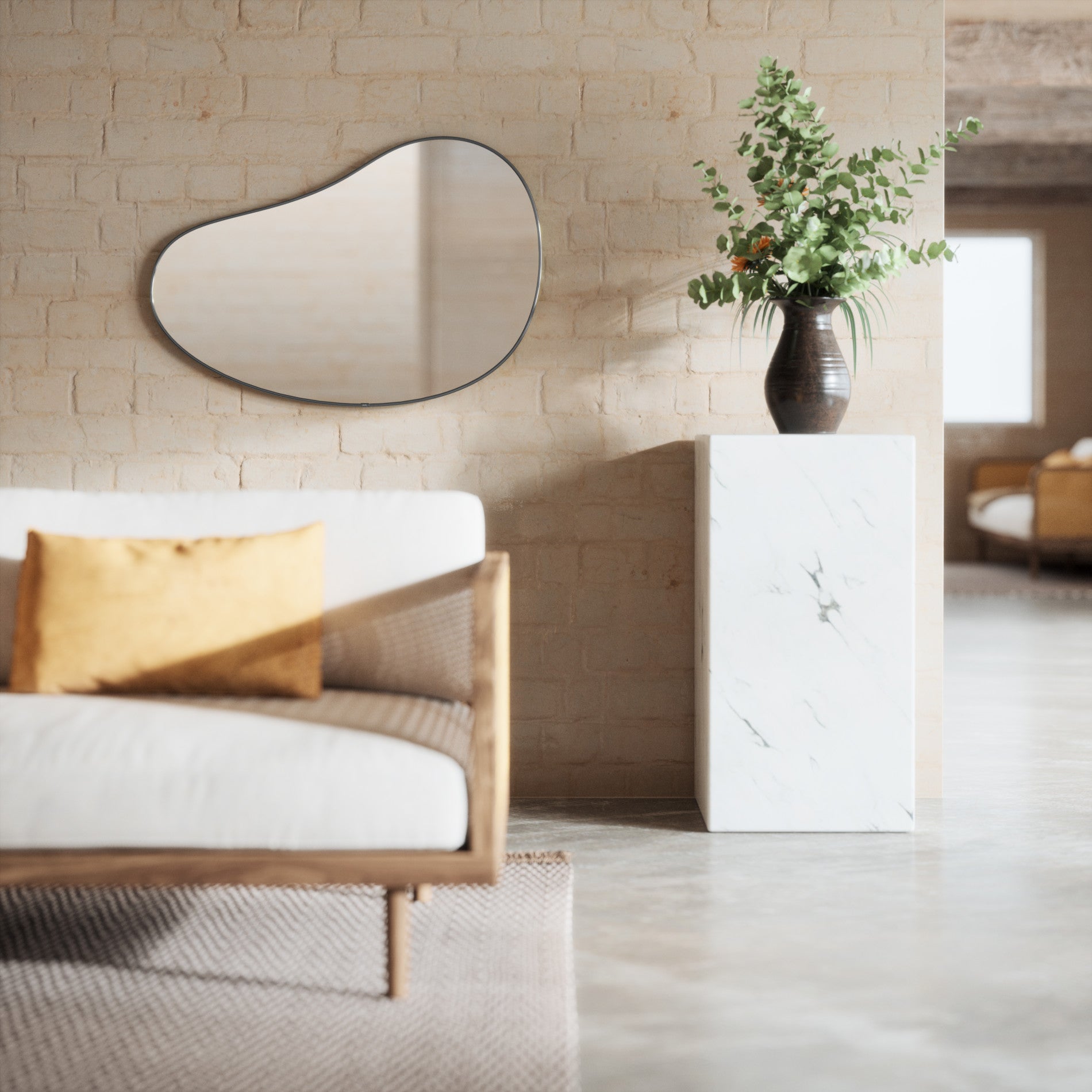 Miroir mural Hubba Pebble
