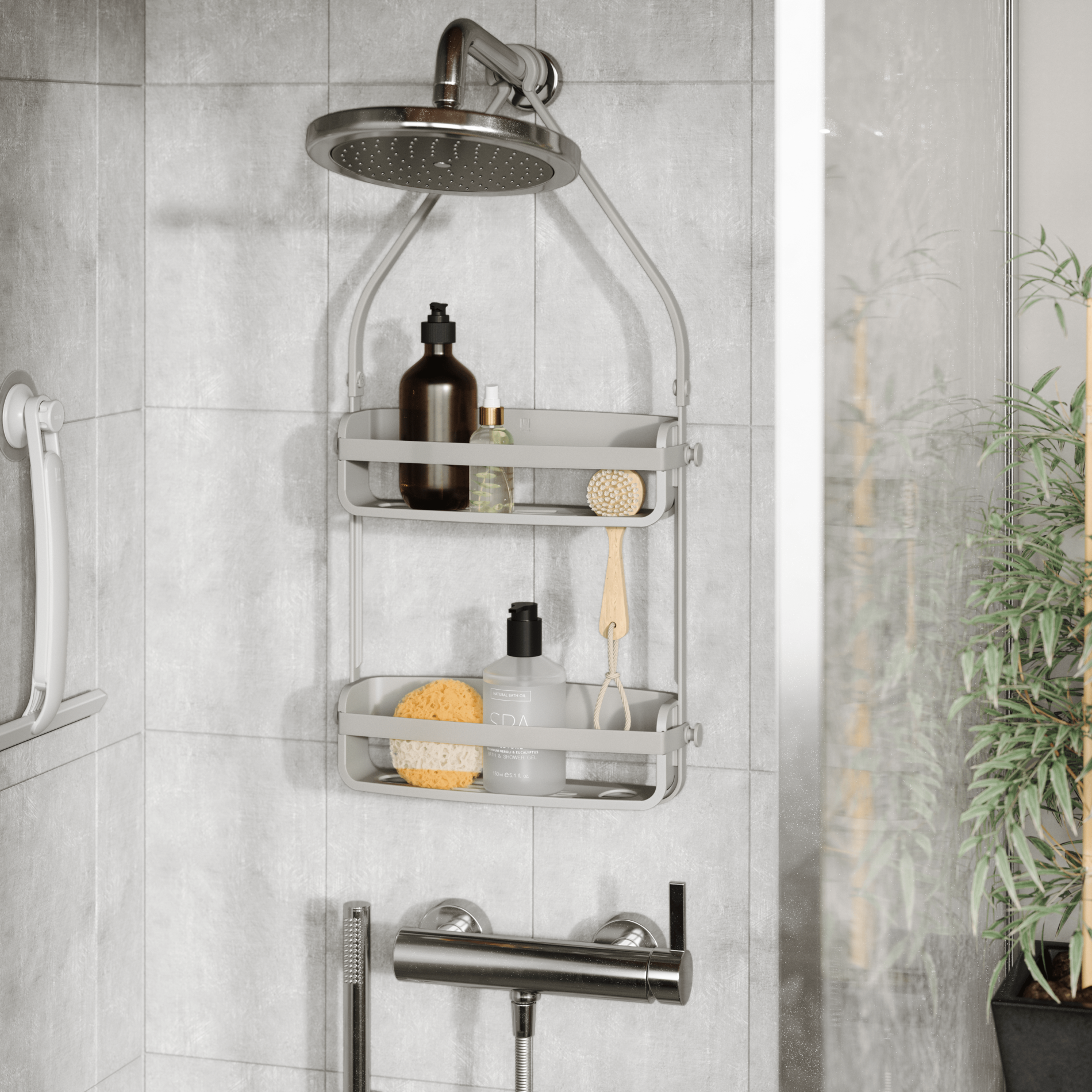 Étagère de douche flexible