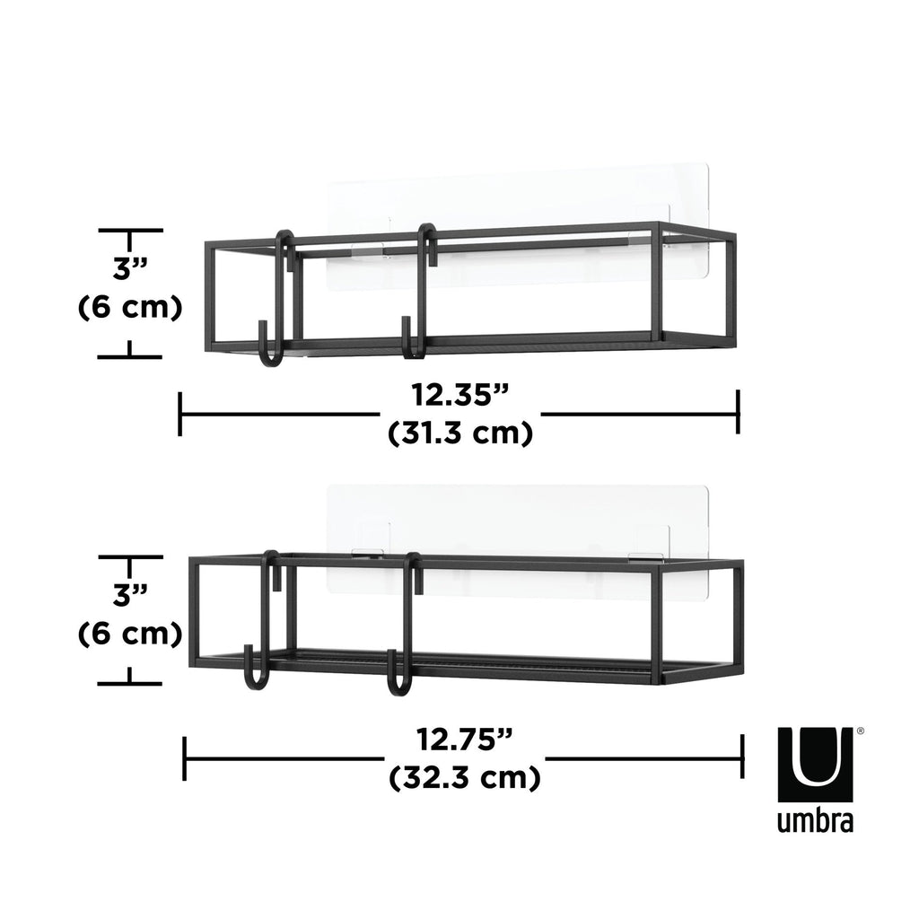Bacs de douche adhésifs Cubiko, lot de 2