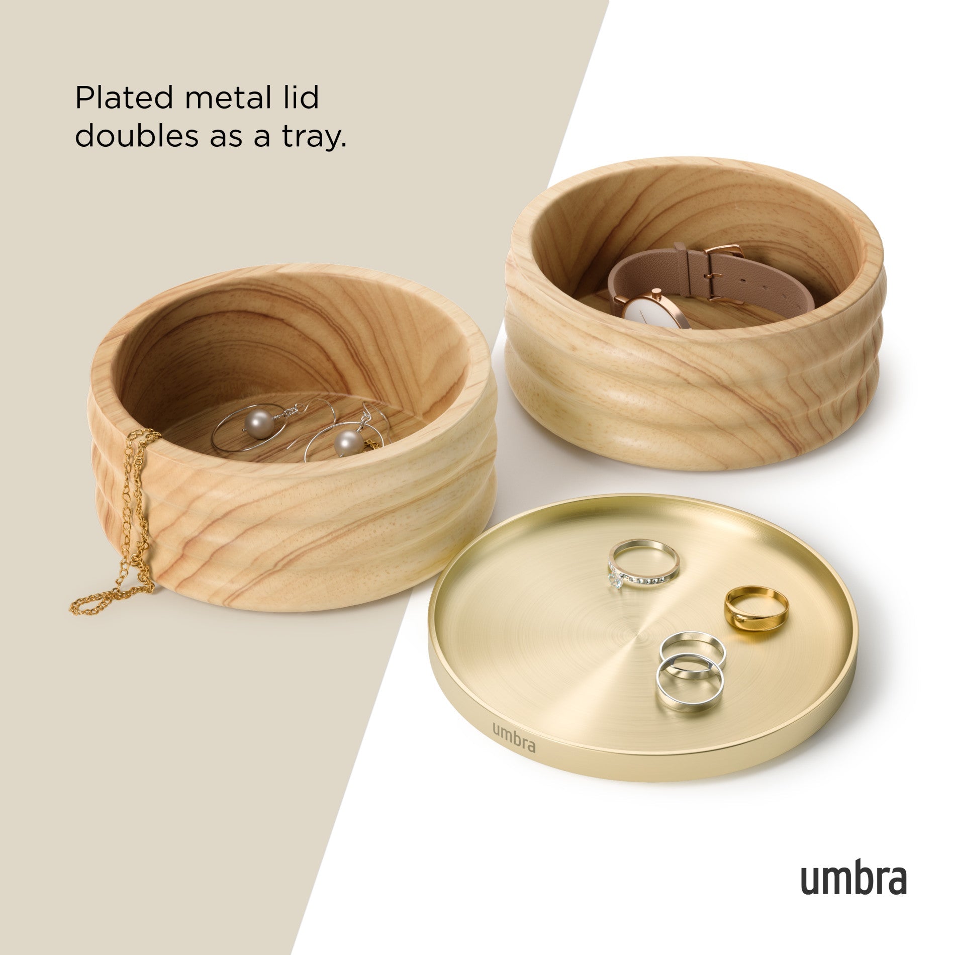 Coffre de rangement en bois Tesora