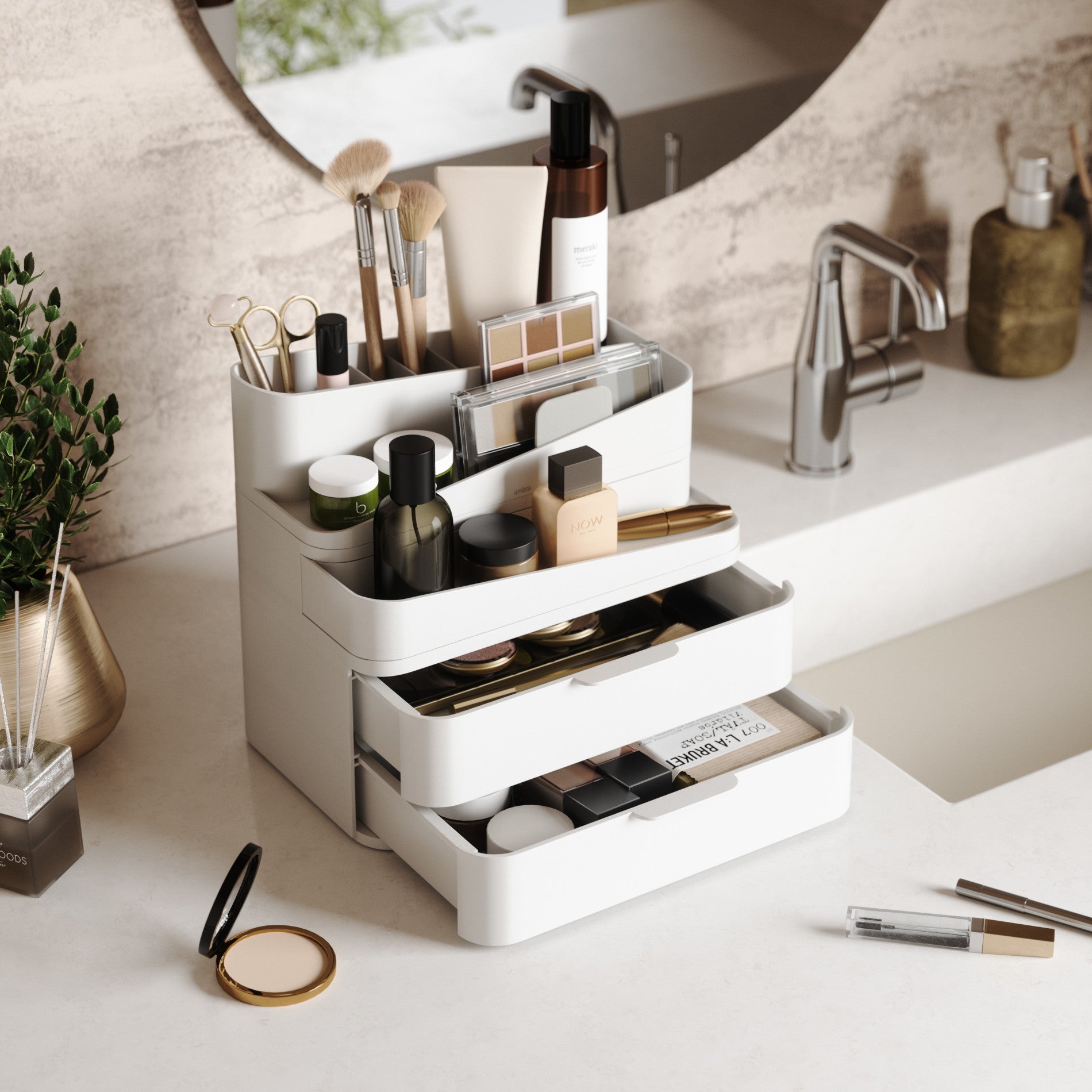 Grand organiseur de cosmétiques Glam