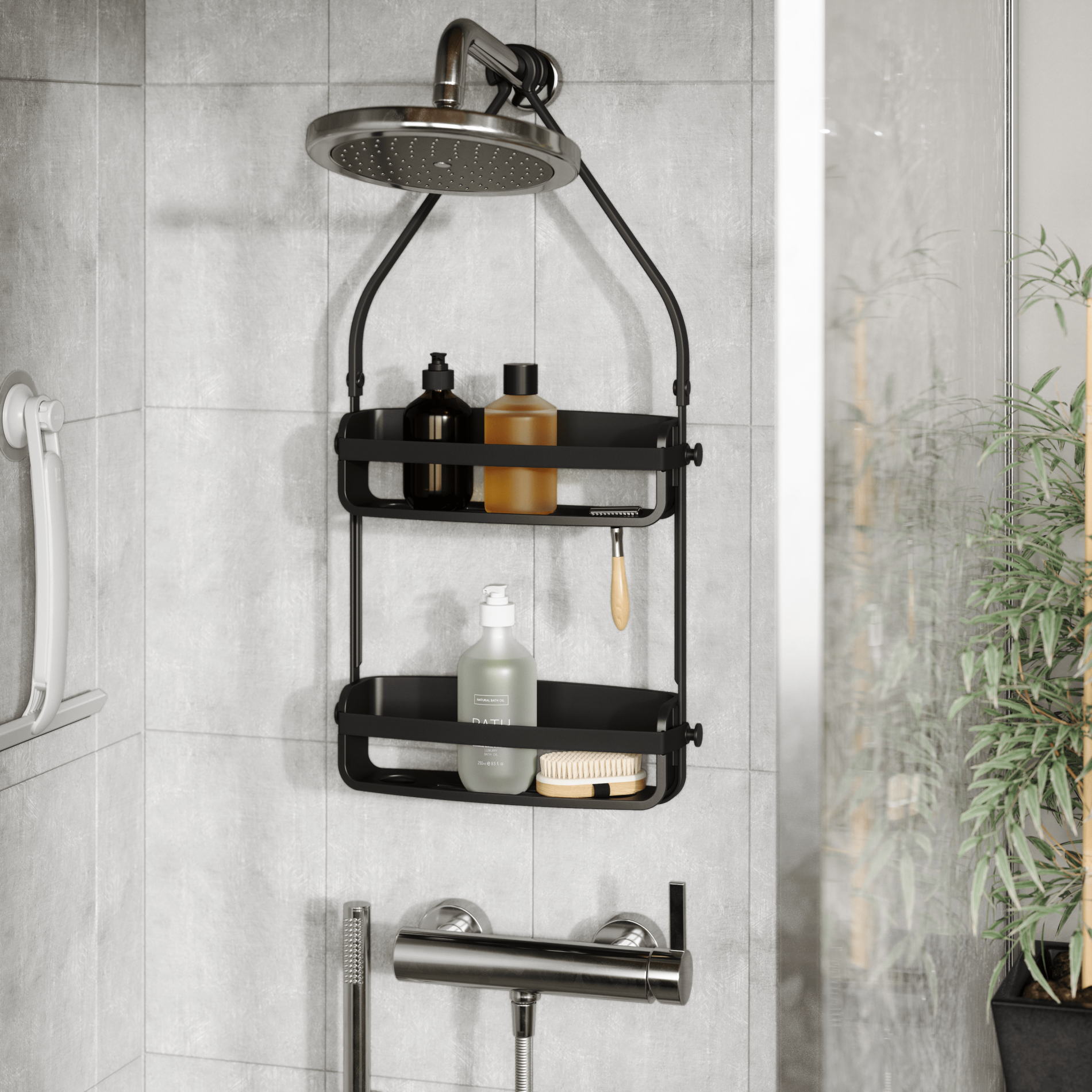 Étagère de douche flexible
