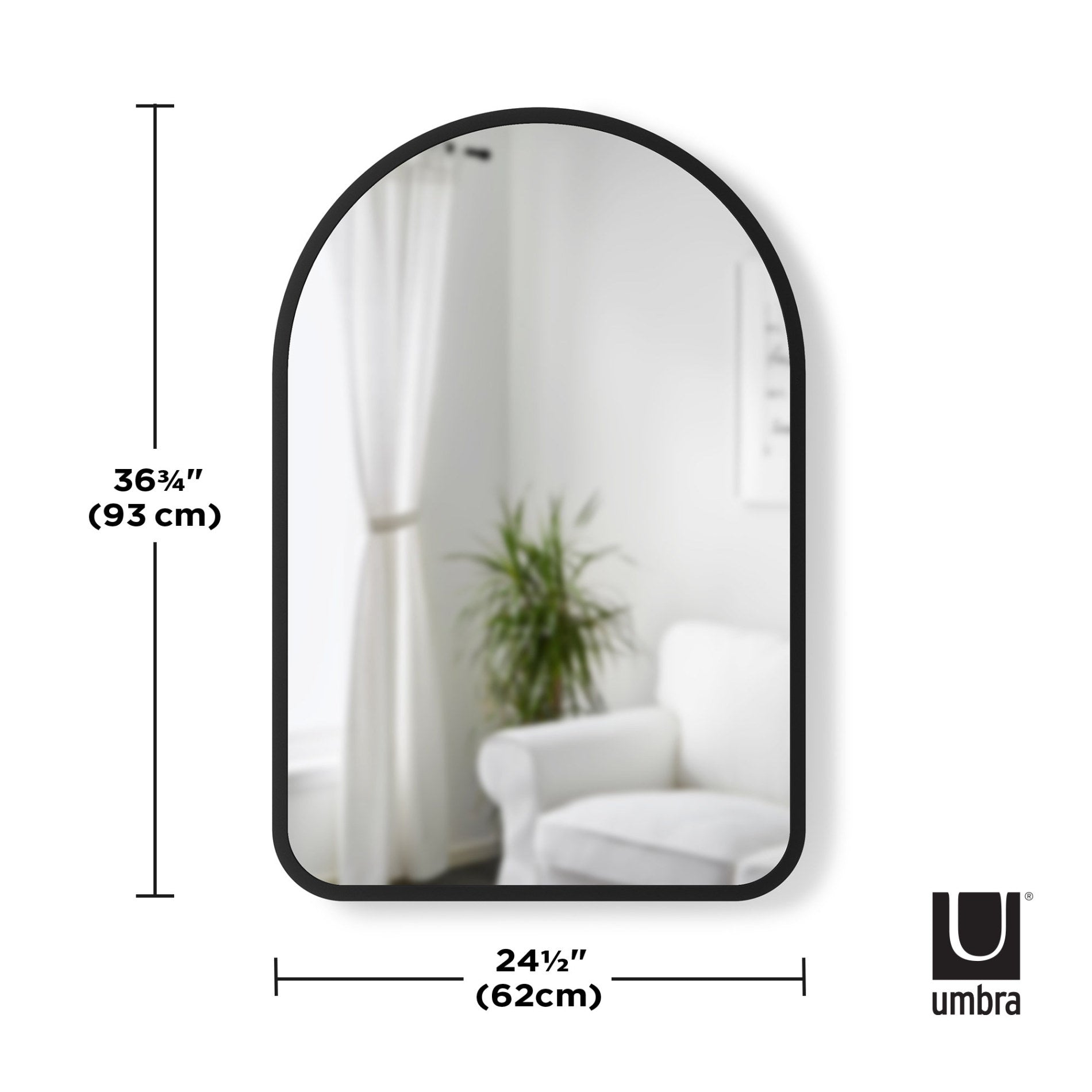 Miroir mural arqué Hub