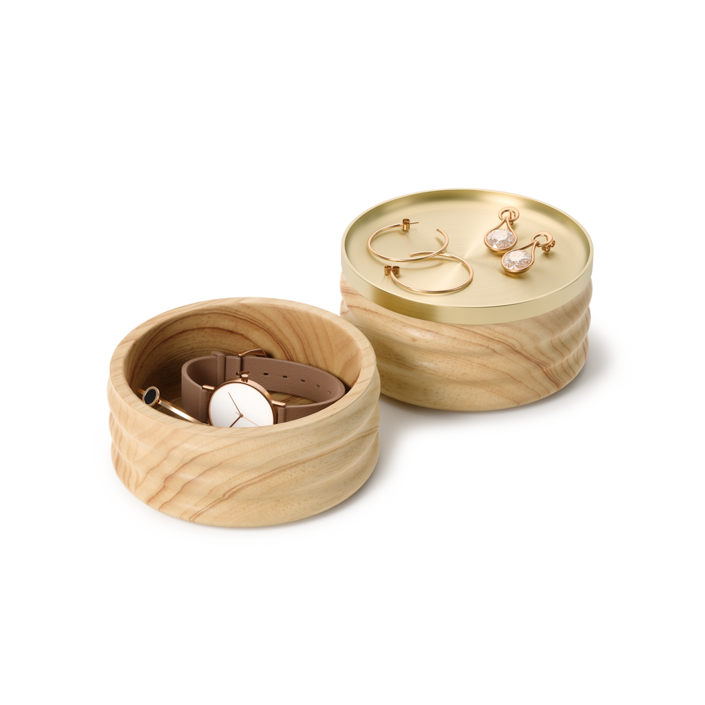 Coffre de rangement en bois Tesora