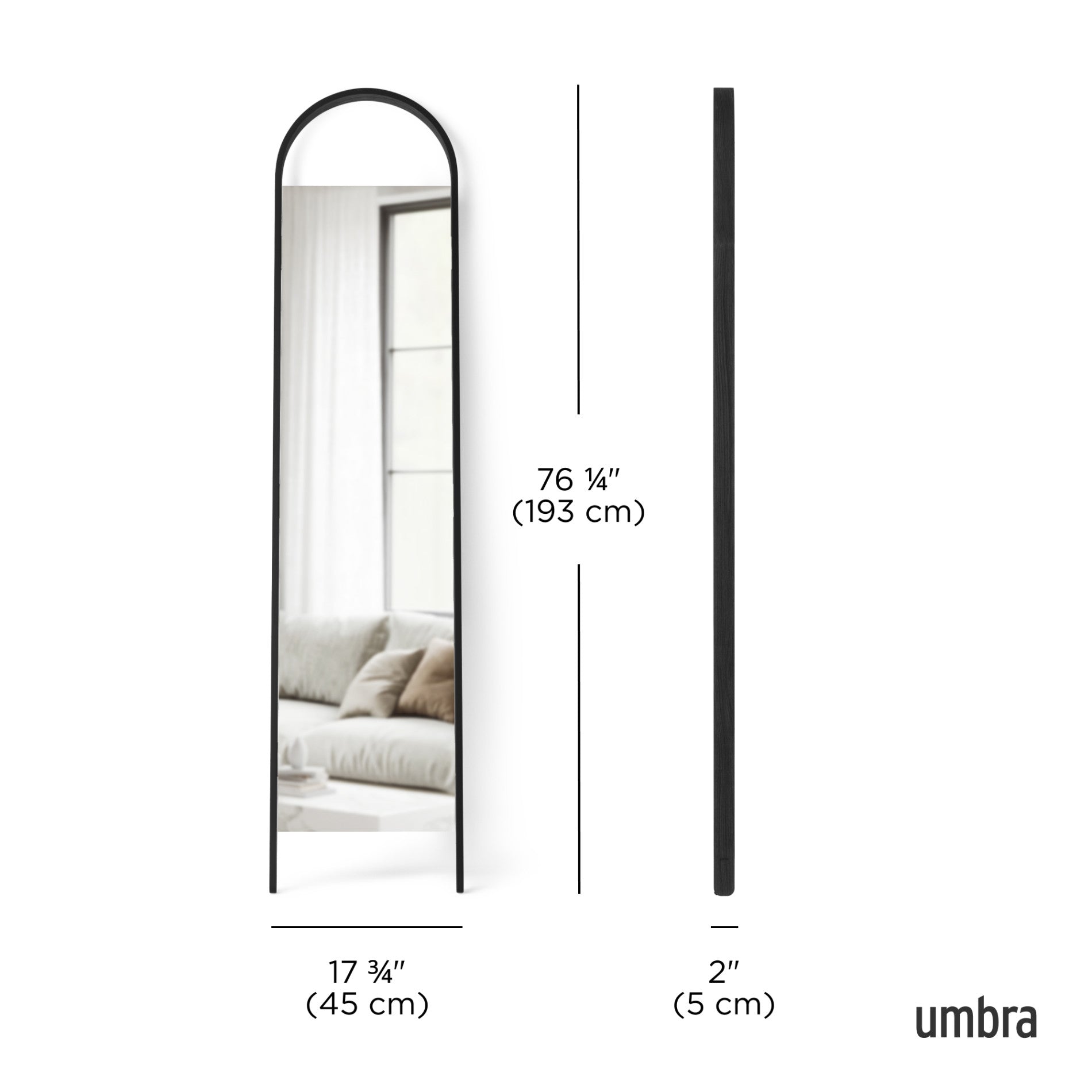 Miroir incliné Bellwood