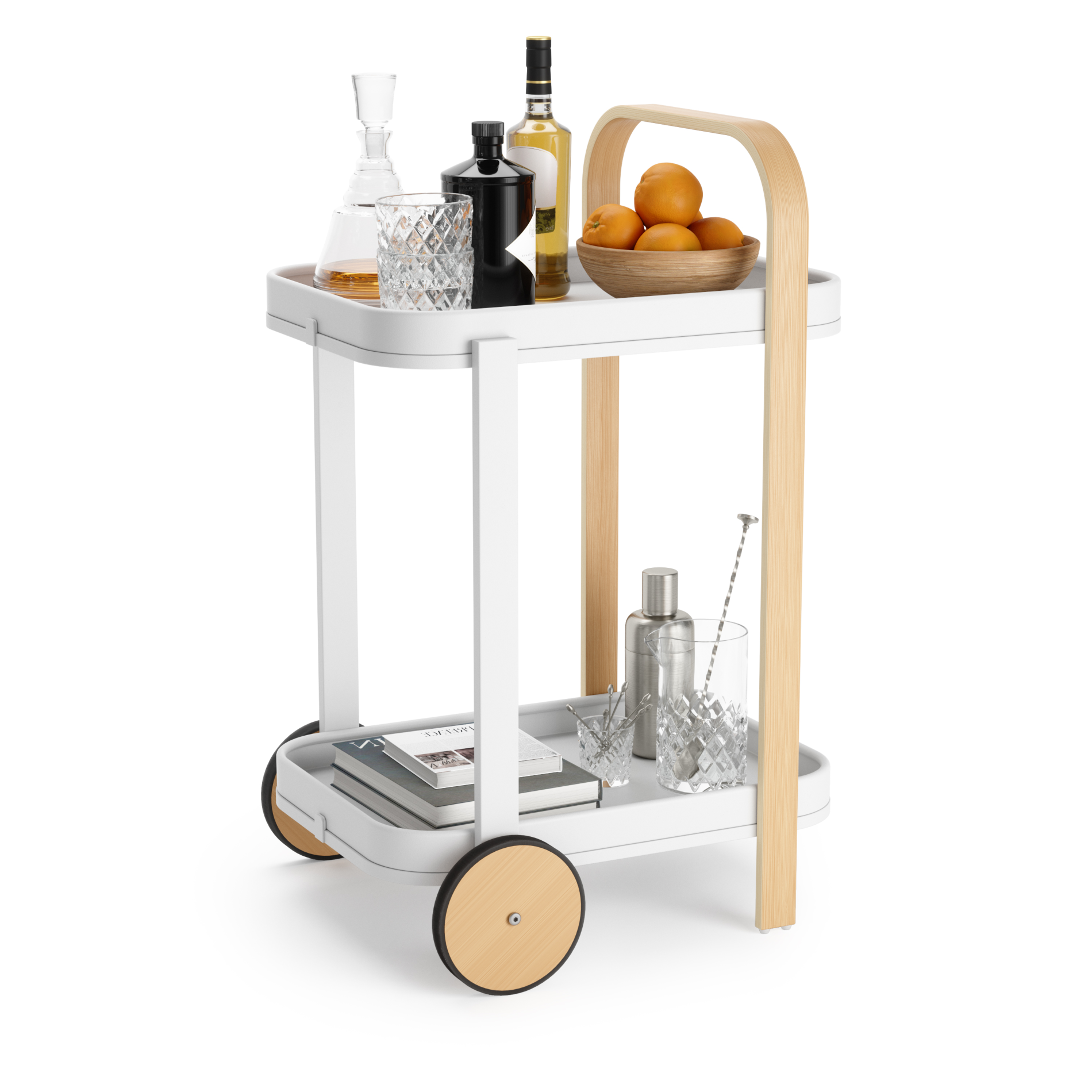 Chariot de bar et de rangement Bellwood
