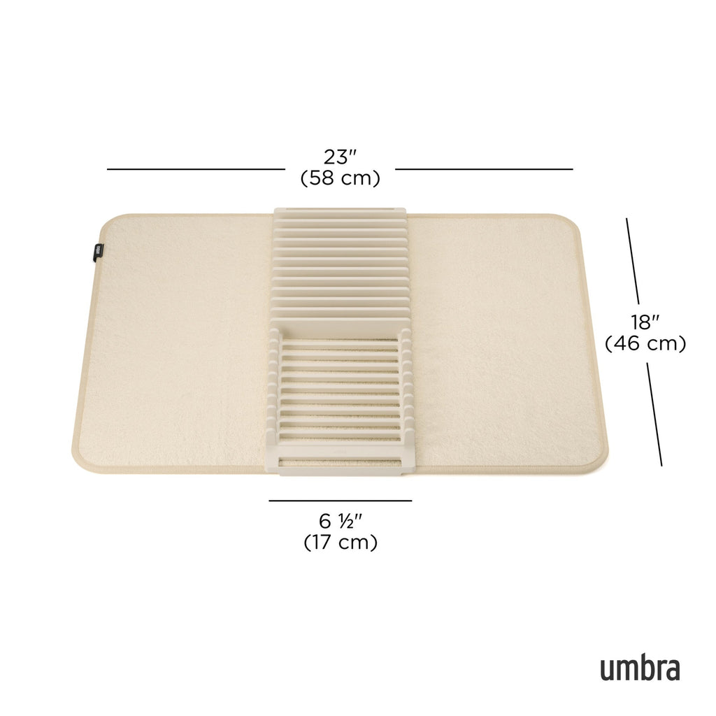 Égouttoir à vaisselle UDry avec tapis