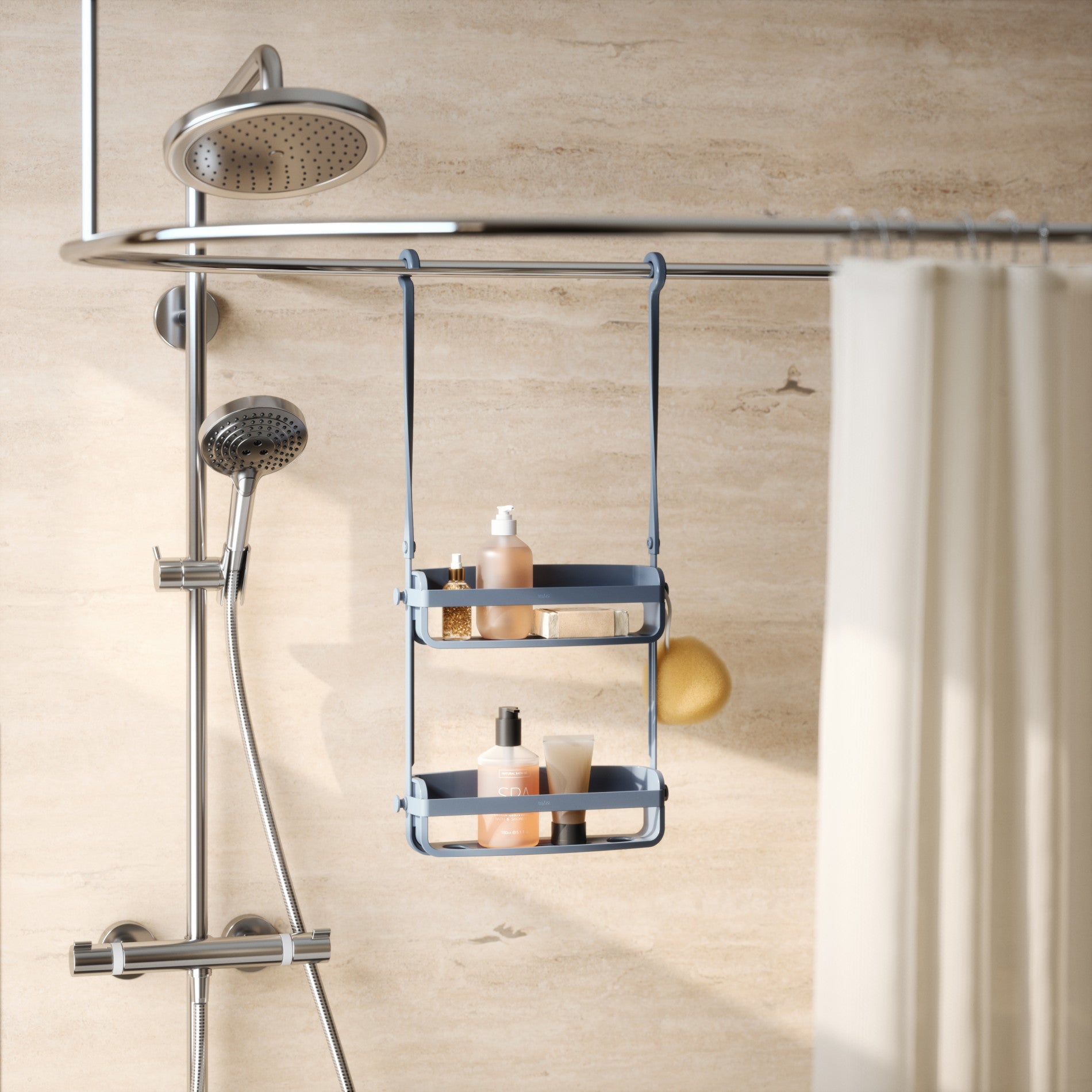 Étagère de douche flexible