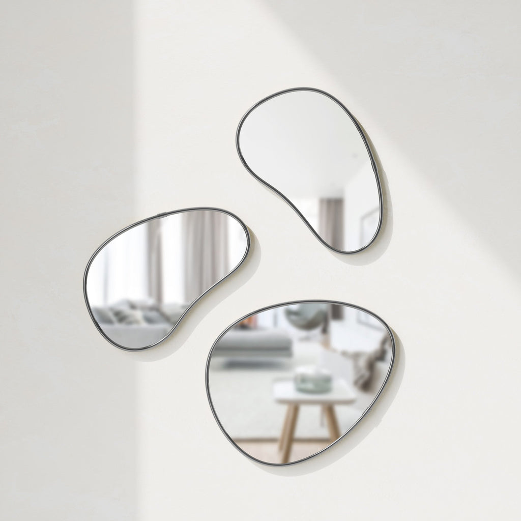 Miroirs muraux Hubba Pebble, lot de 3
