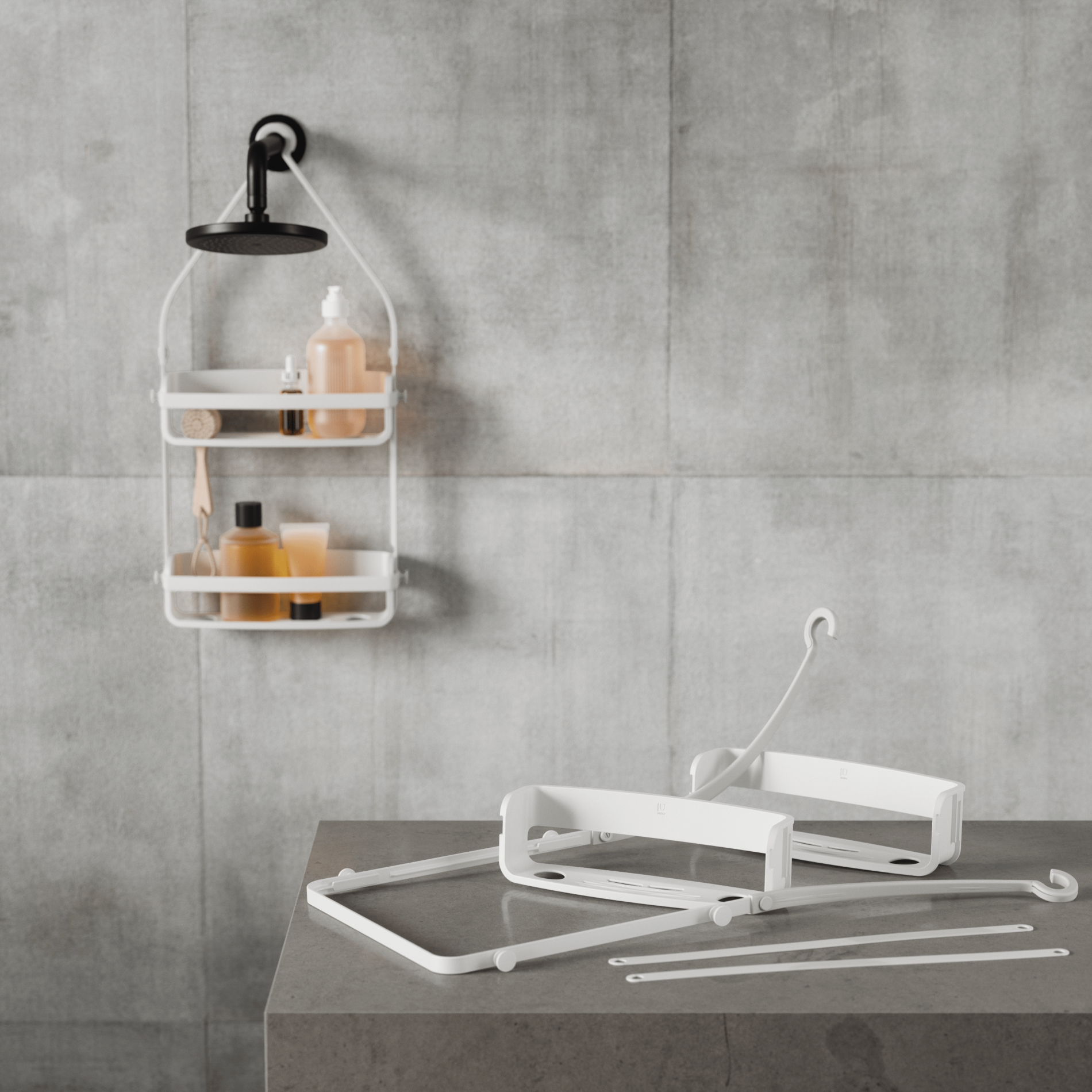 Étagère de douche flexible