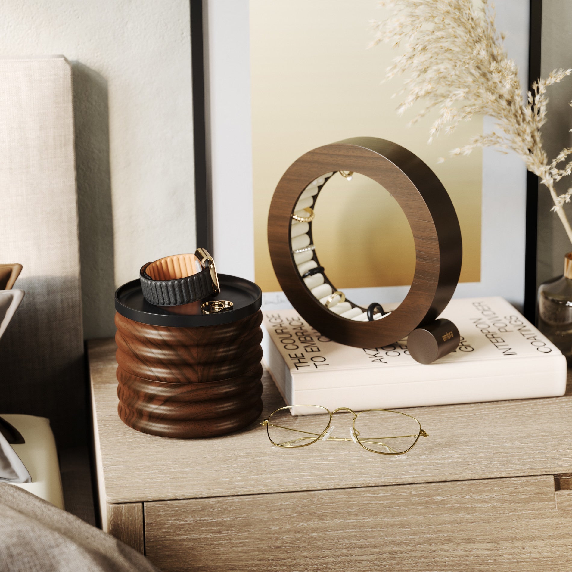 Coffre de rangement en bois Tesora