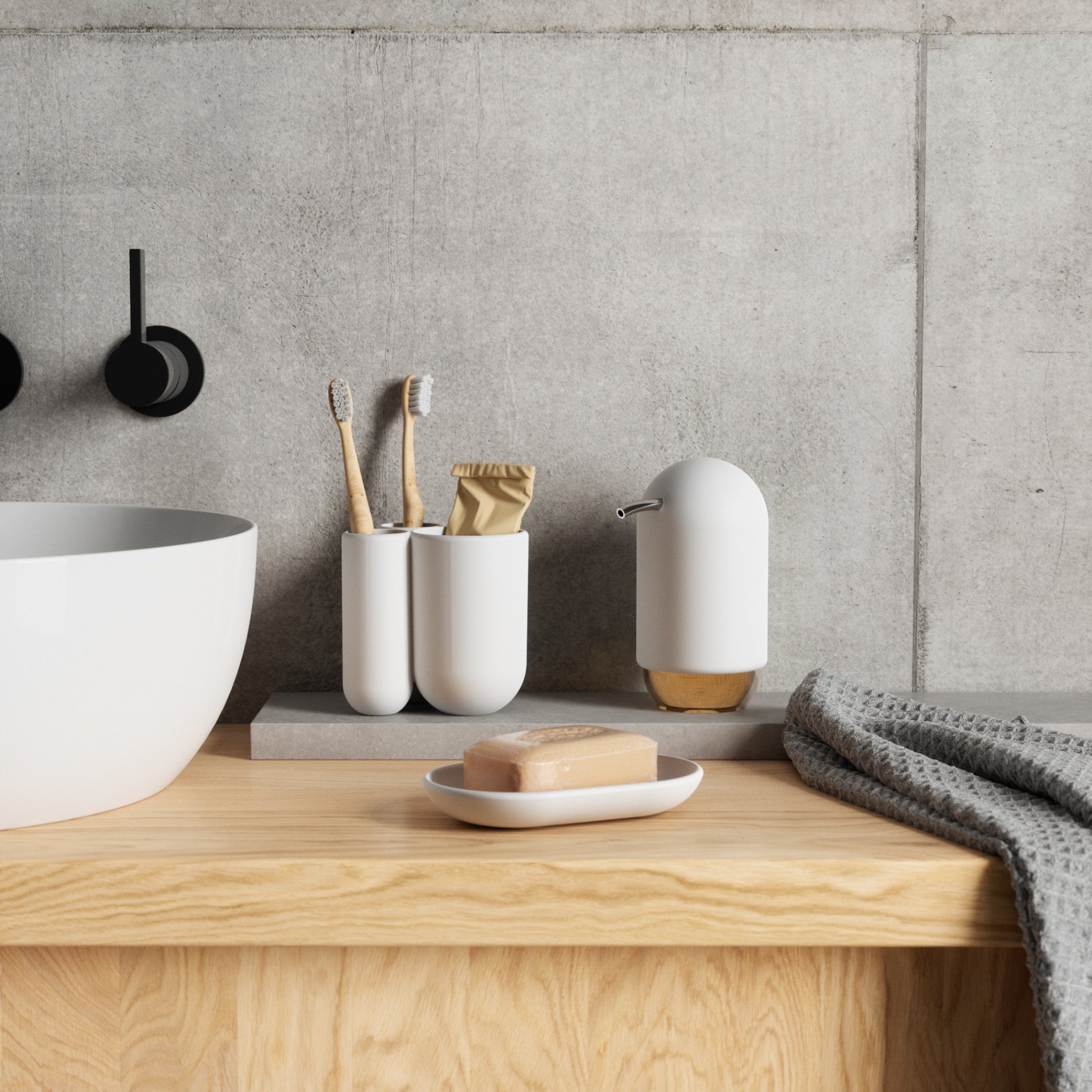 Porte-savon tactile