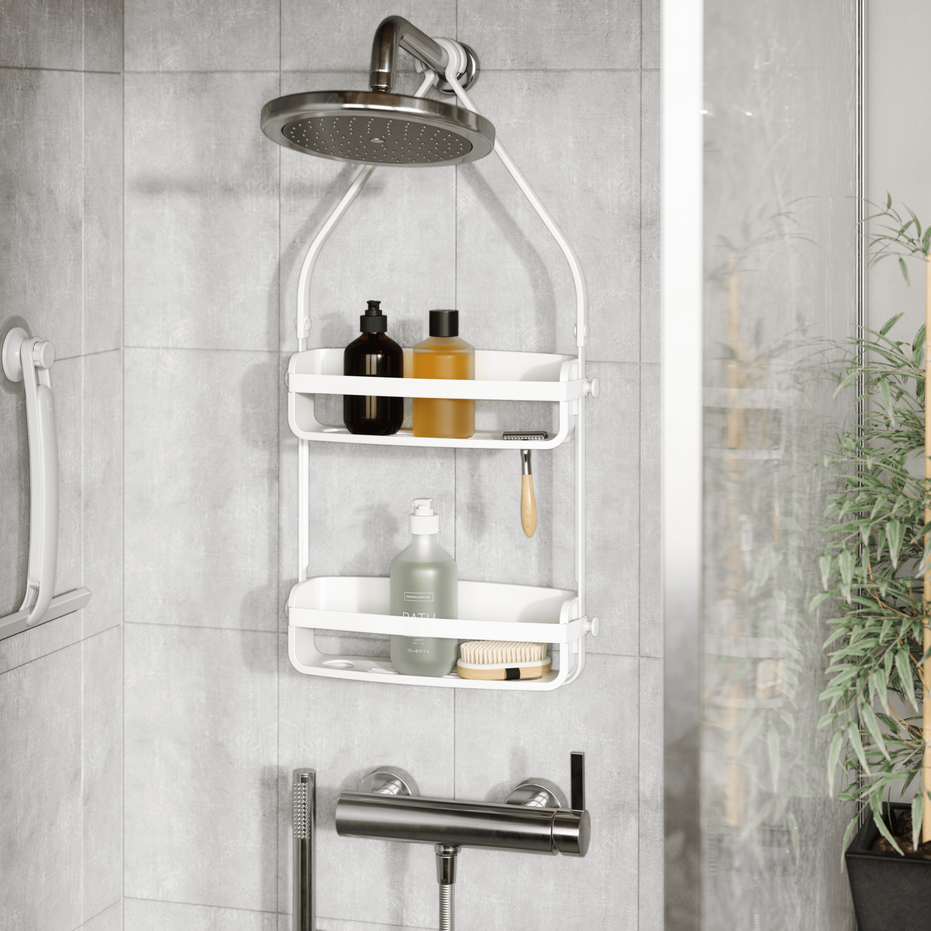 Étagère de douche flexible