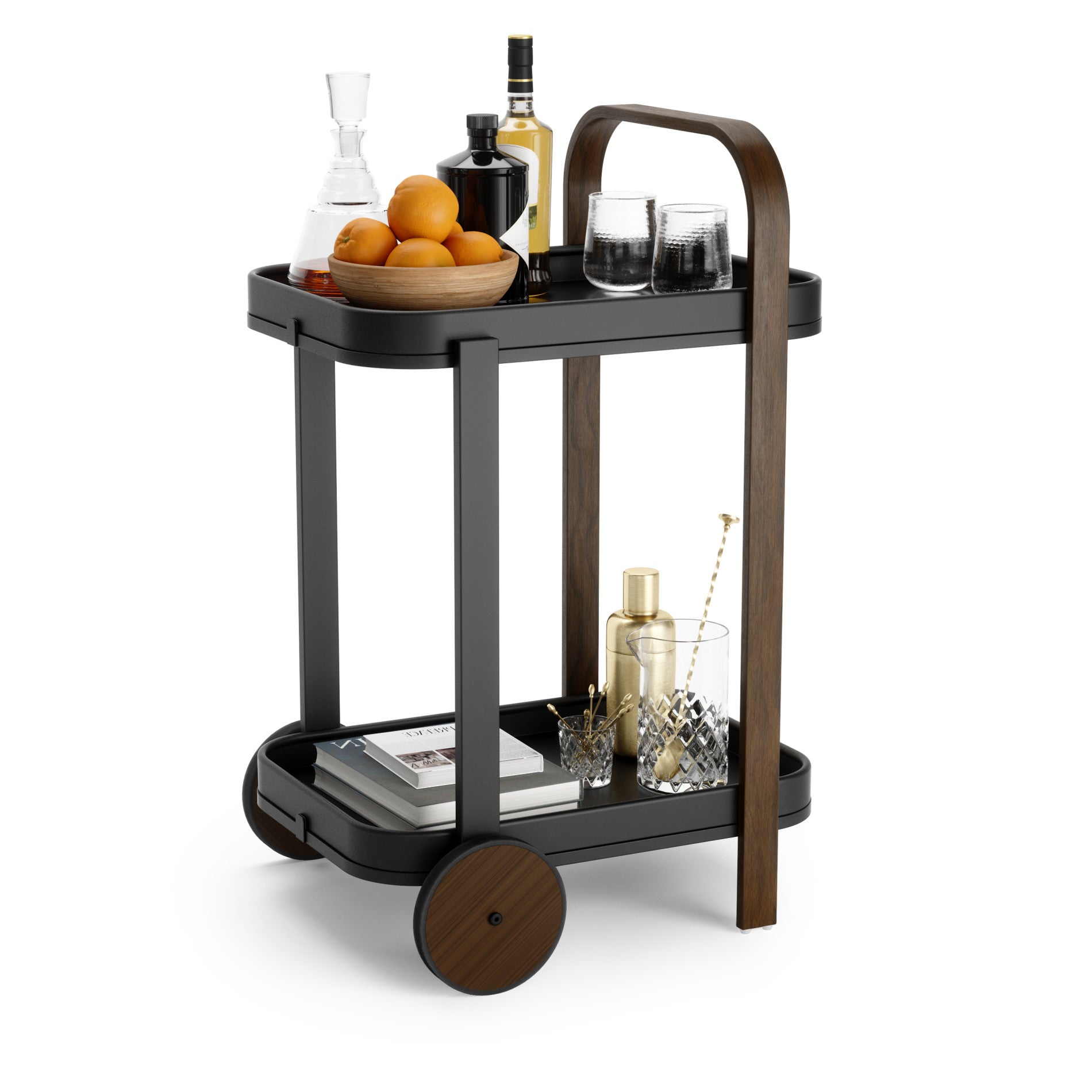 Chariot de bar et de rangement Bellwood