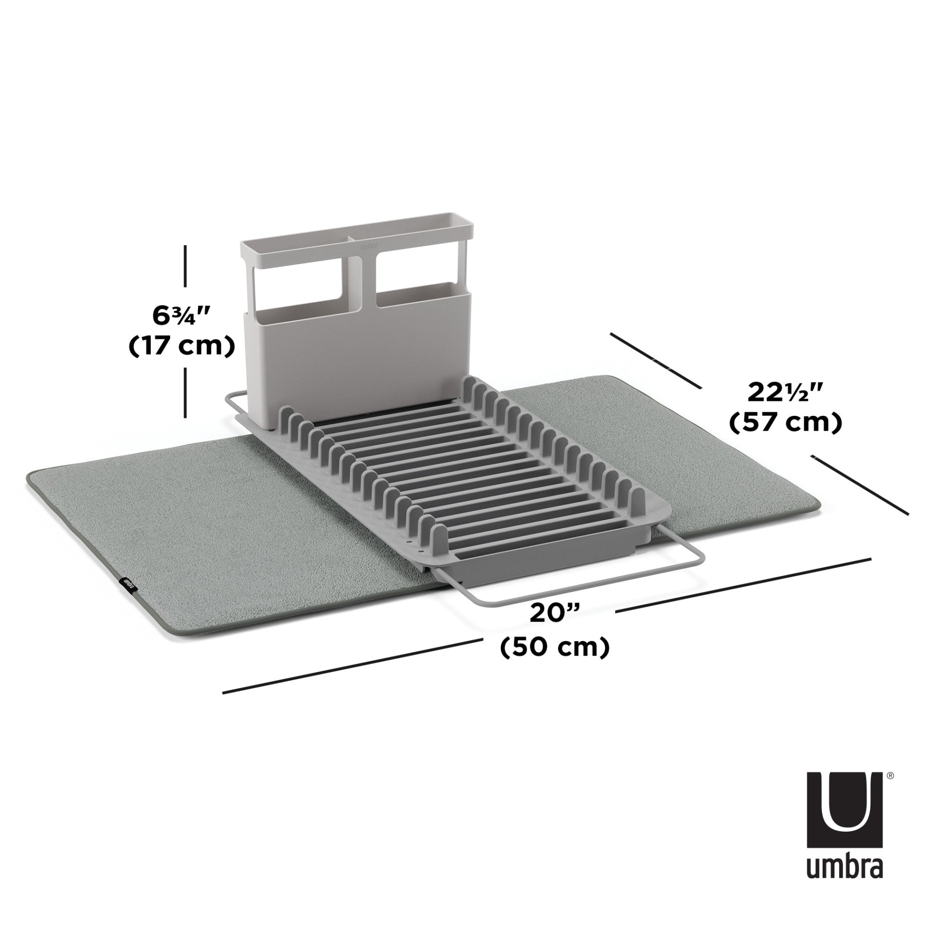 Égouttoir à vaisselle UDry avec tapis