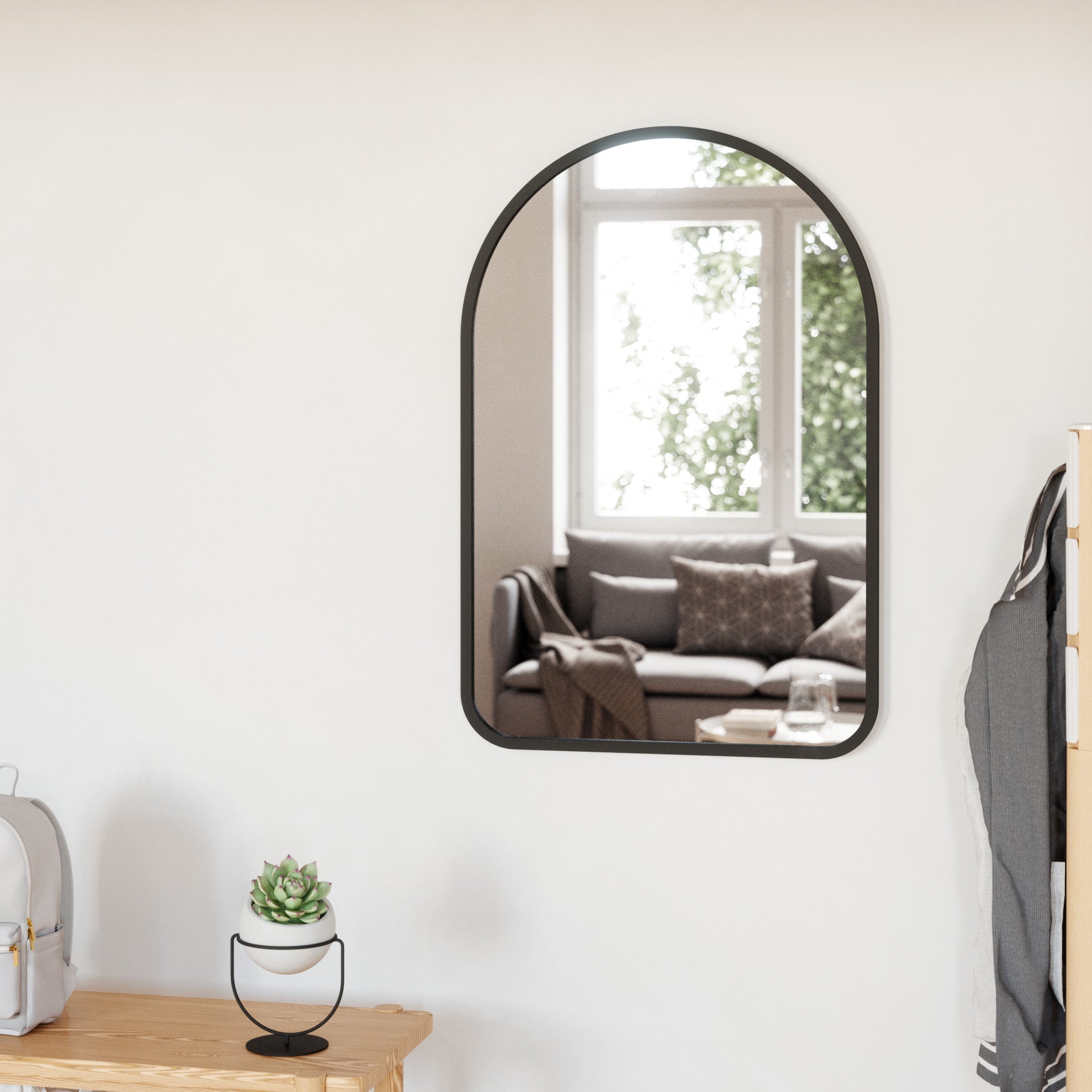 Miroir mural arqué Hub