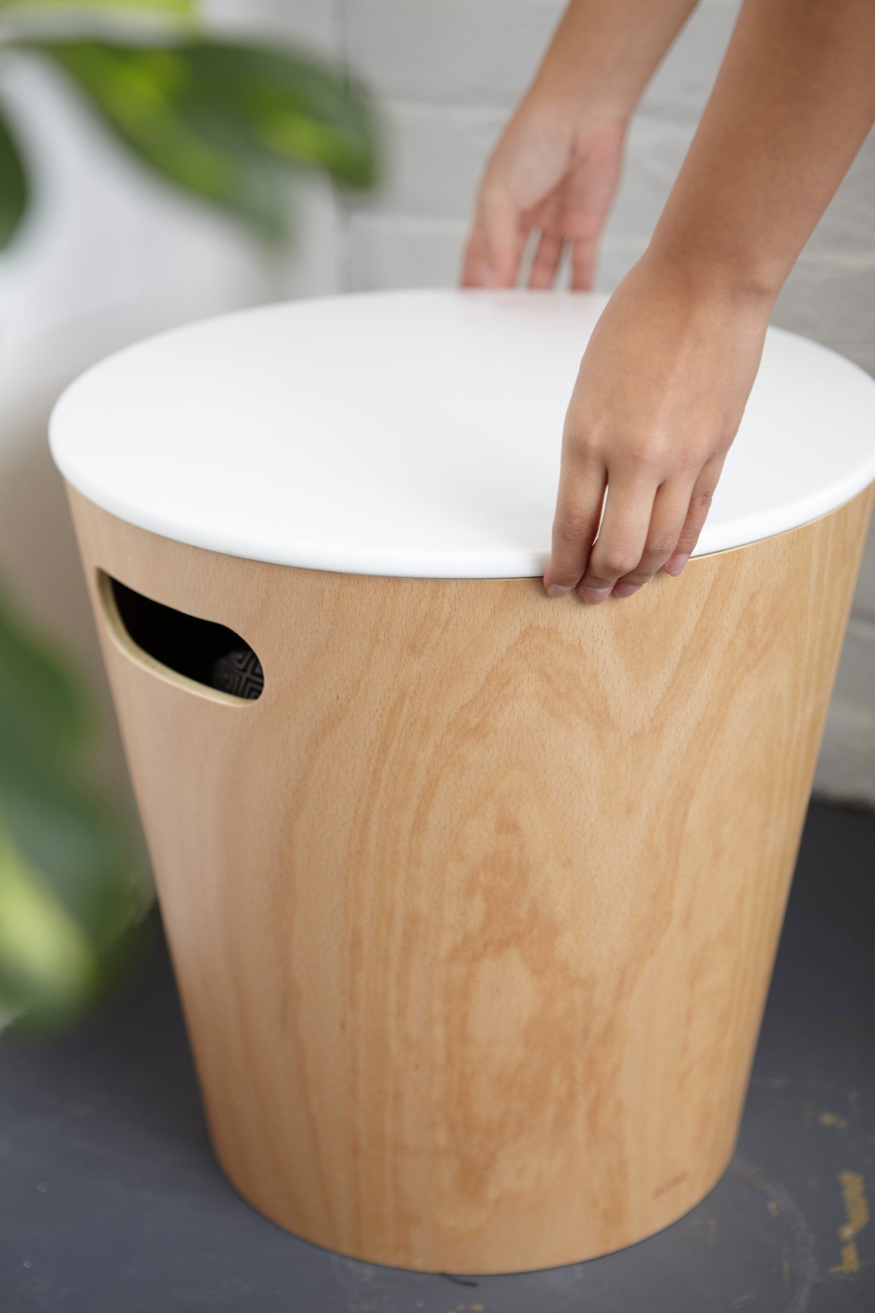 Tabouret de rangement Woodrow