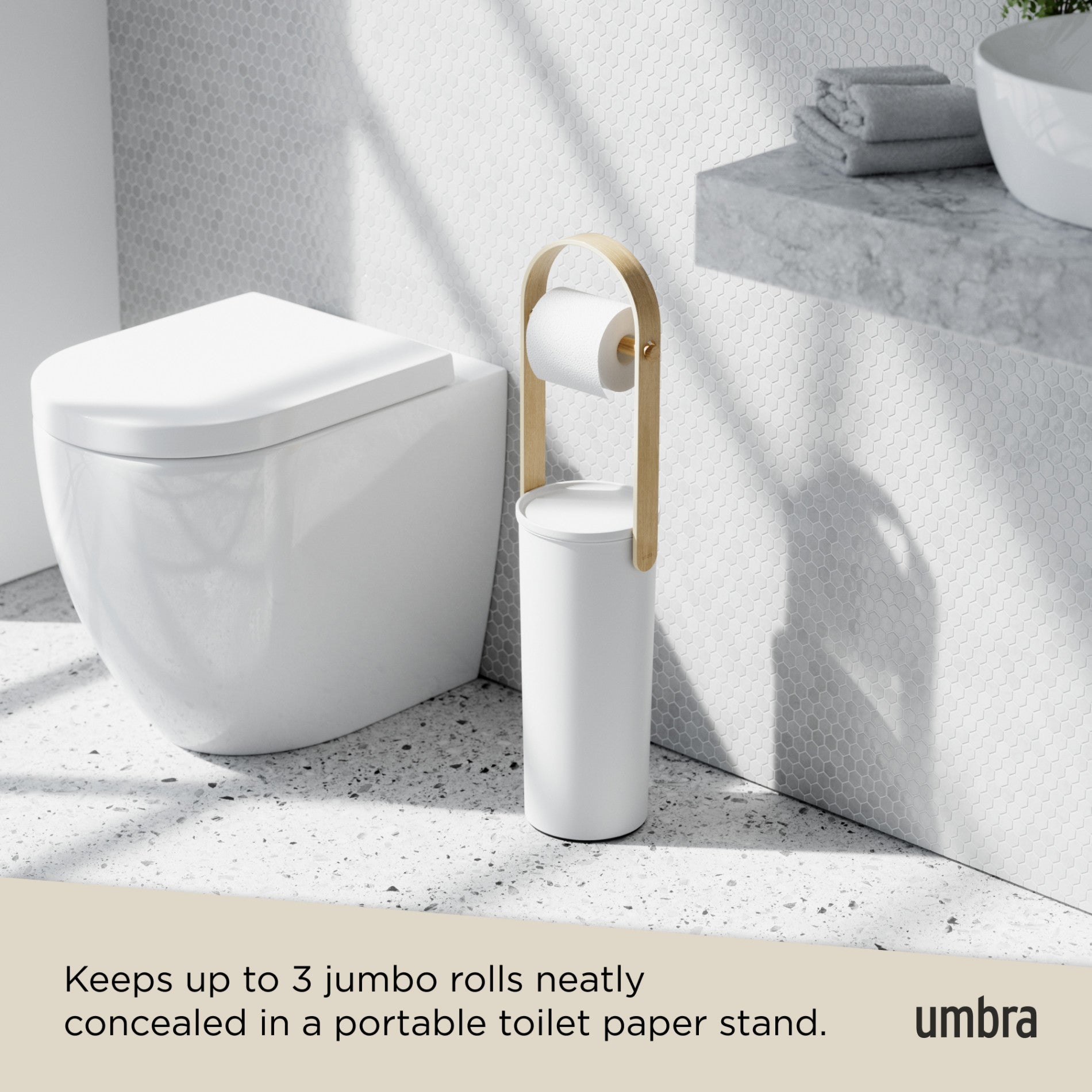 Porte-papier toilette et réserve Bellwood