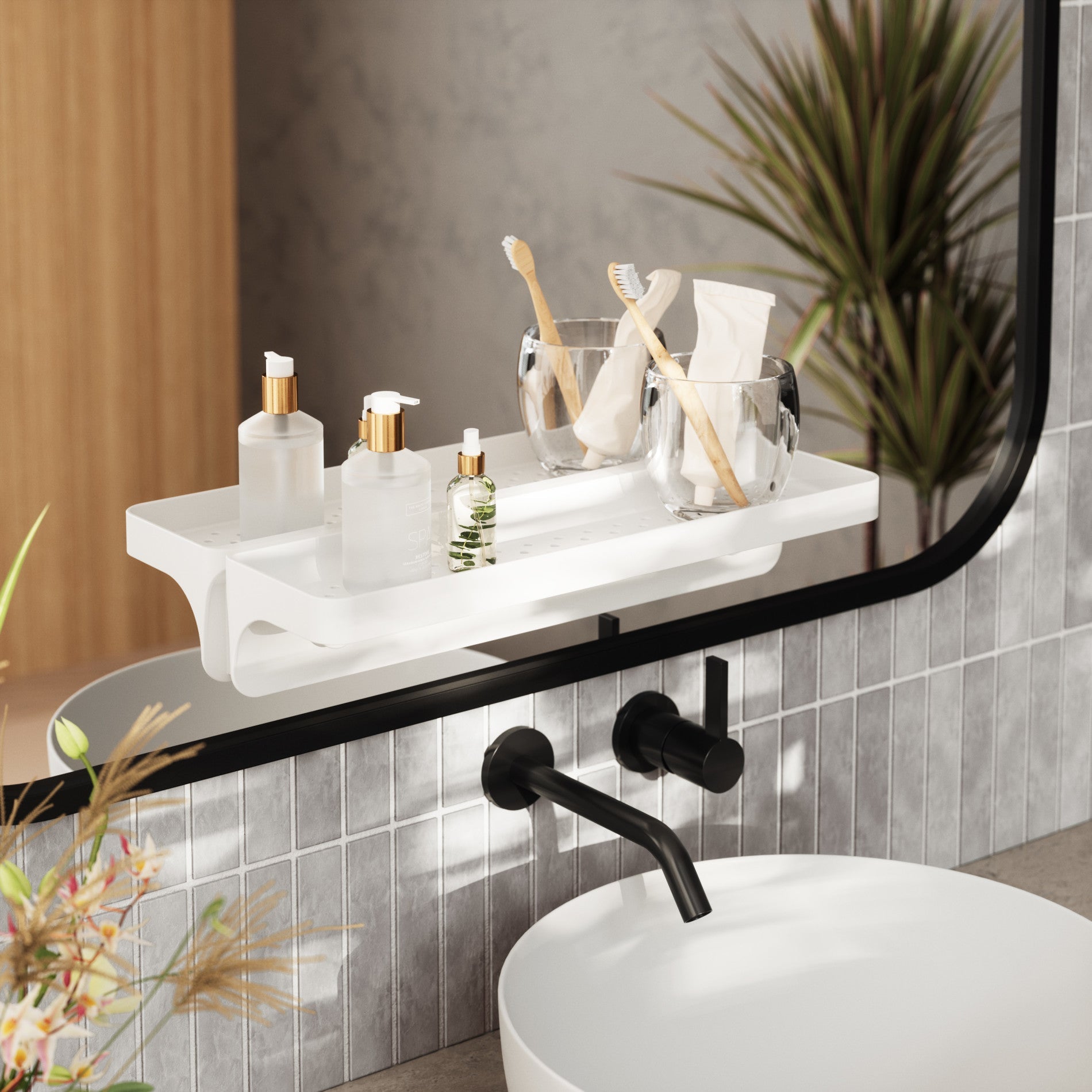 Étagère murale adhésive flexible