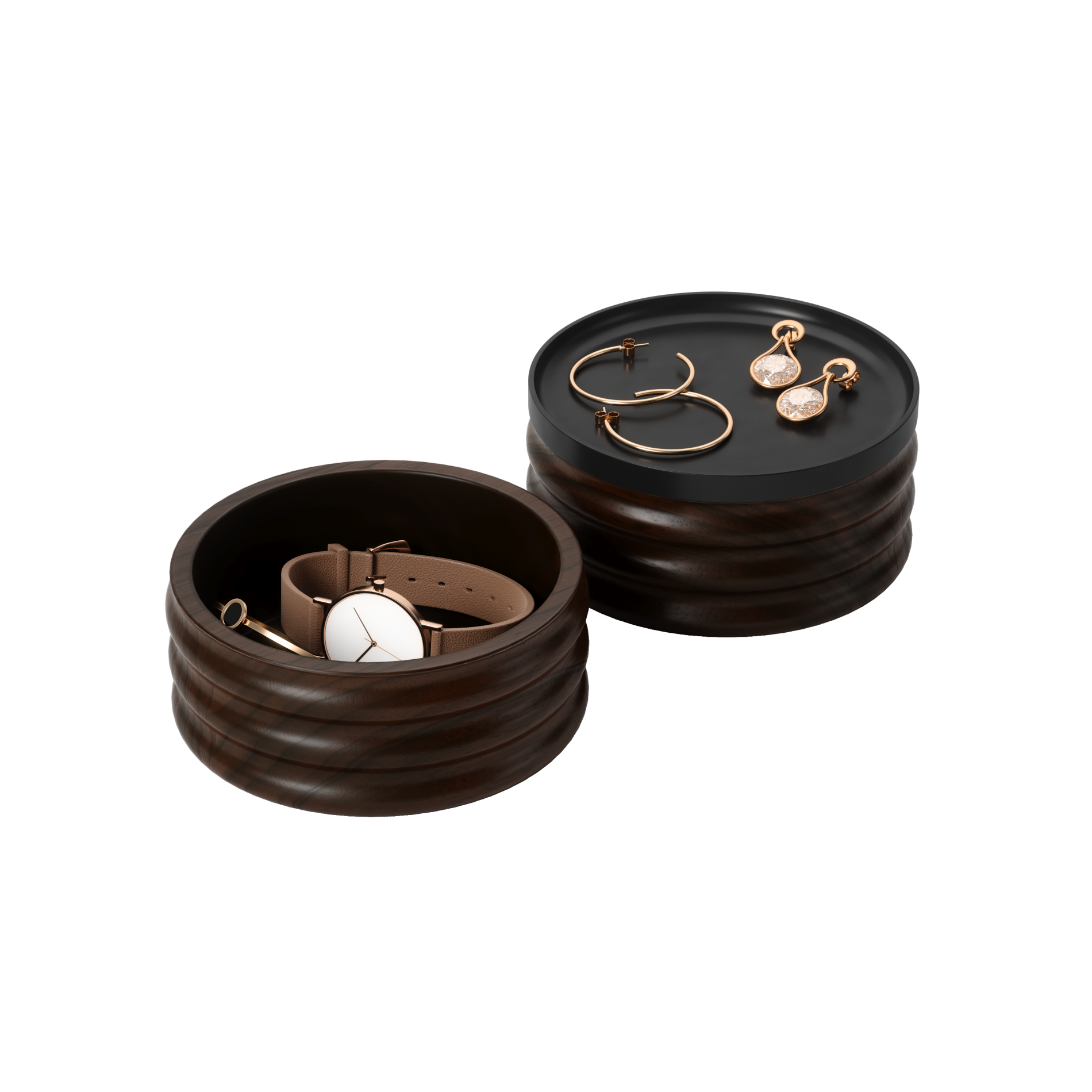 Coffre de rangement en bois Tesora