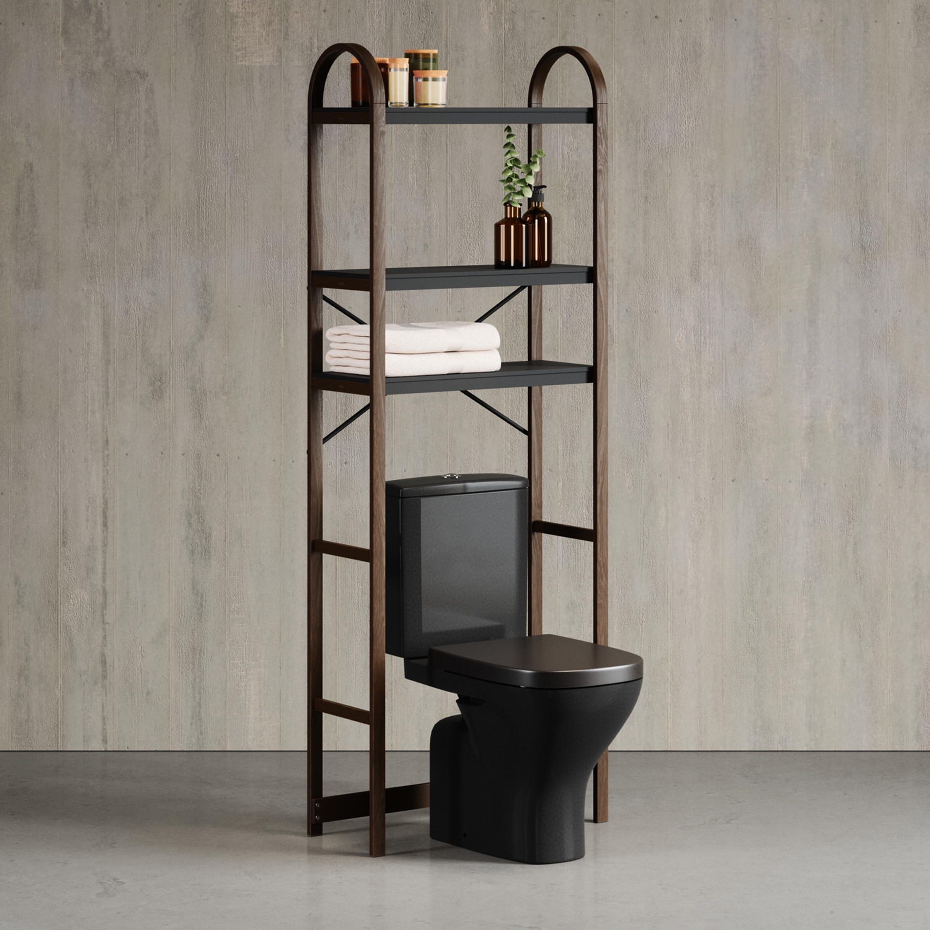Étagère Bellwood au-dessus des toilettes