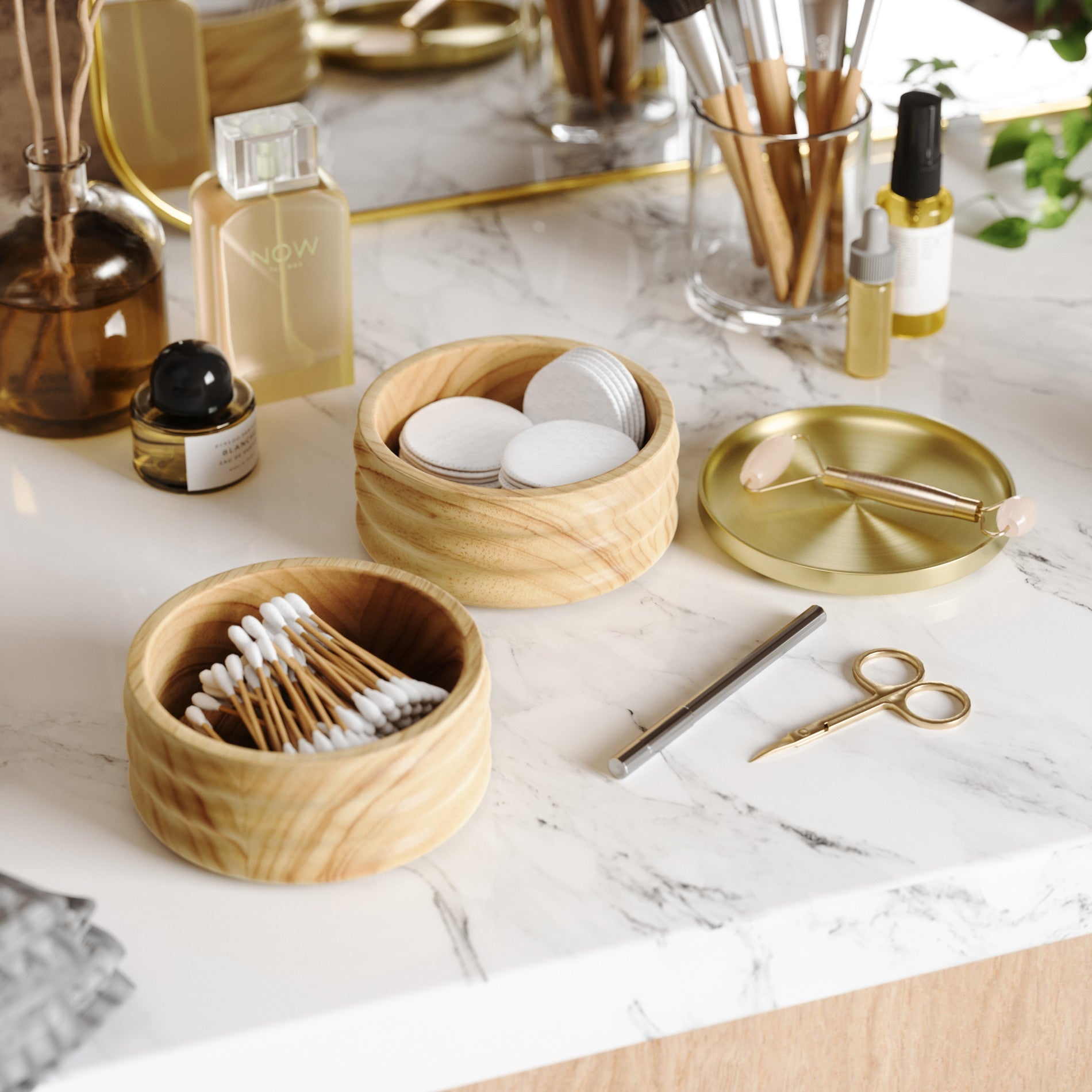 Coffre de rangement en bois Tesora