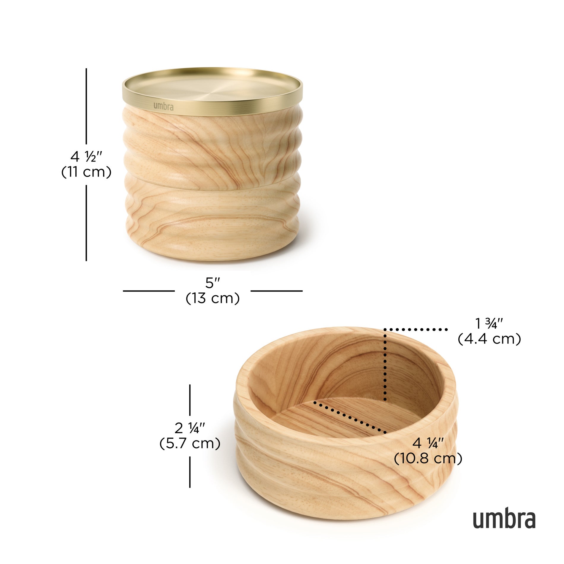 Coffre de rangement en bois Tesora
