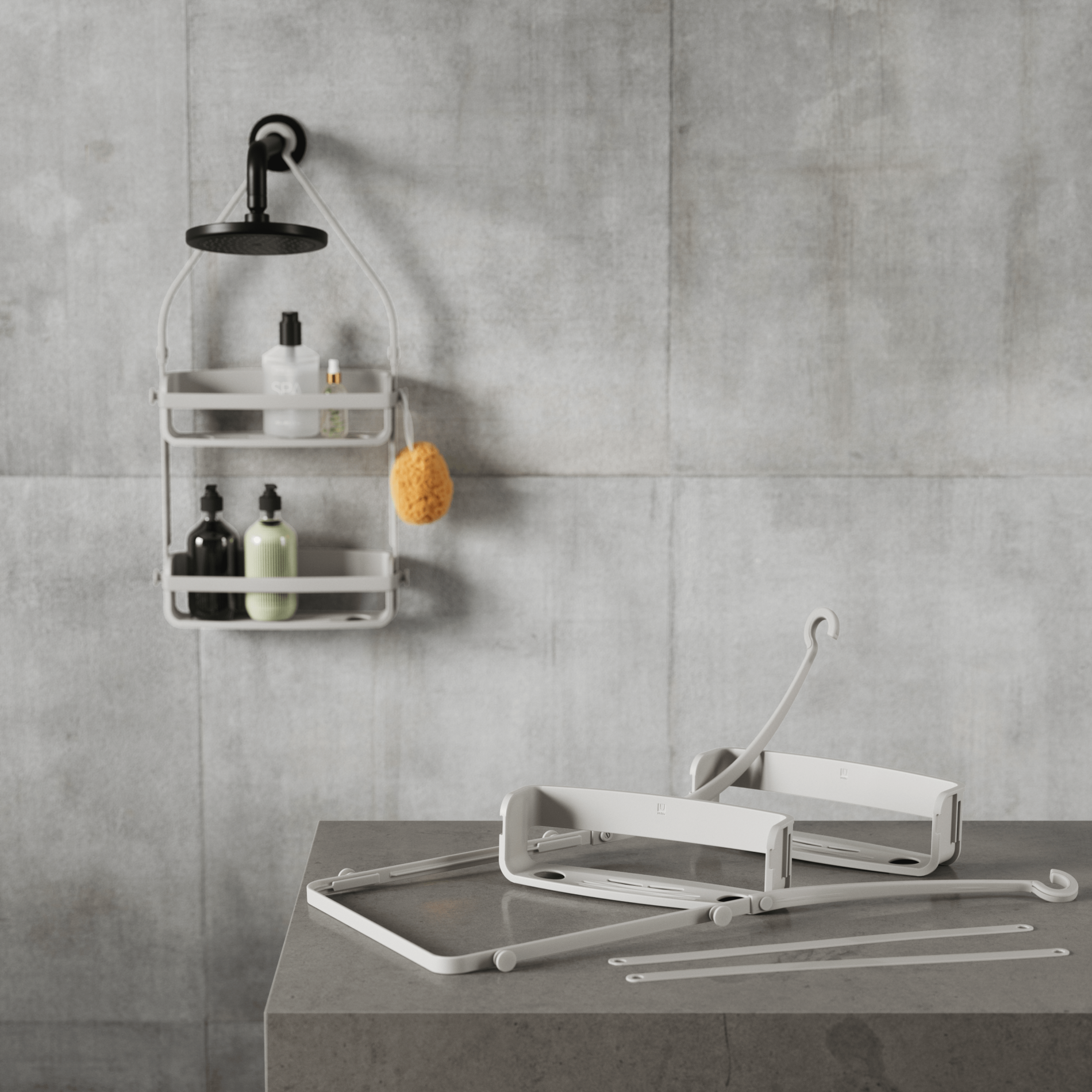 Étagère de douche flexible