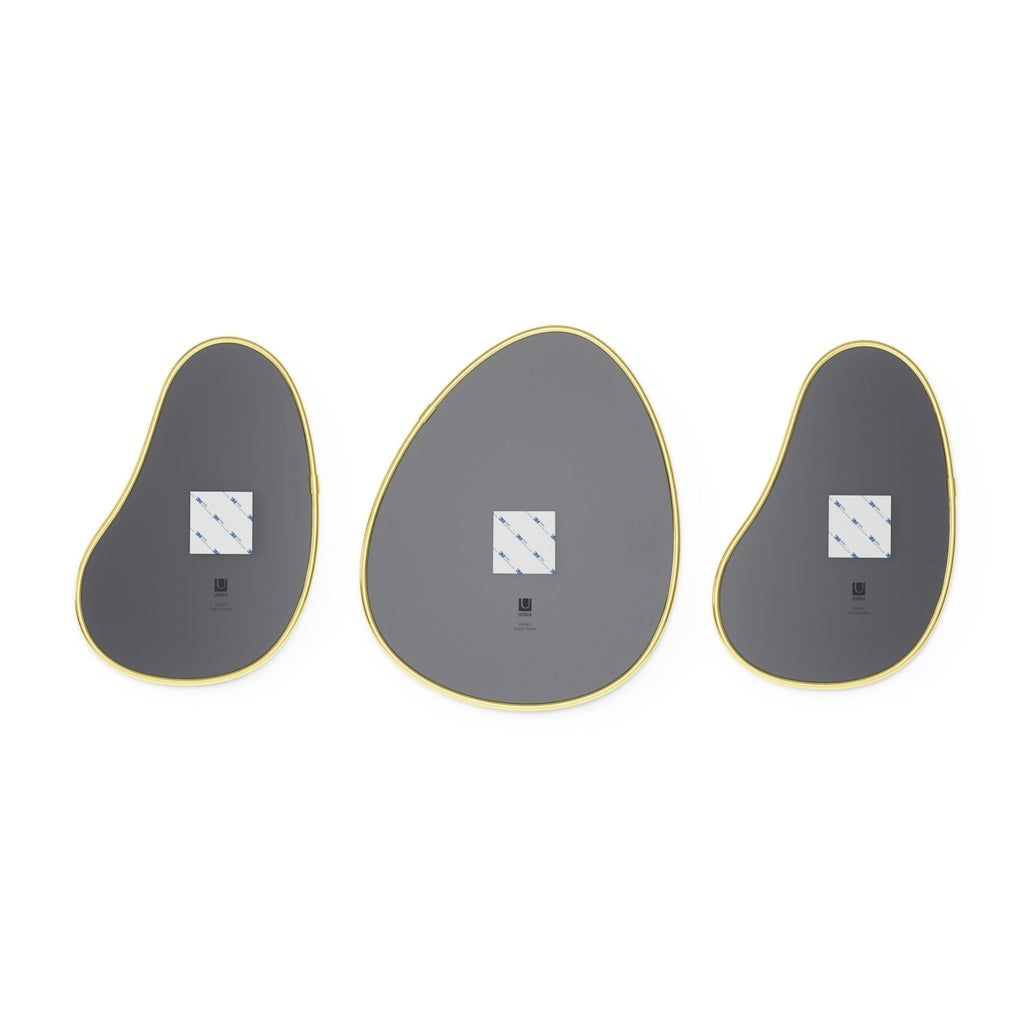 Miroirs muraux Hubba Pebble, lot de 3